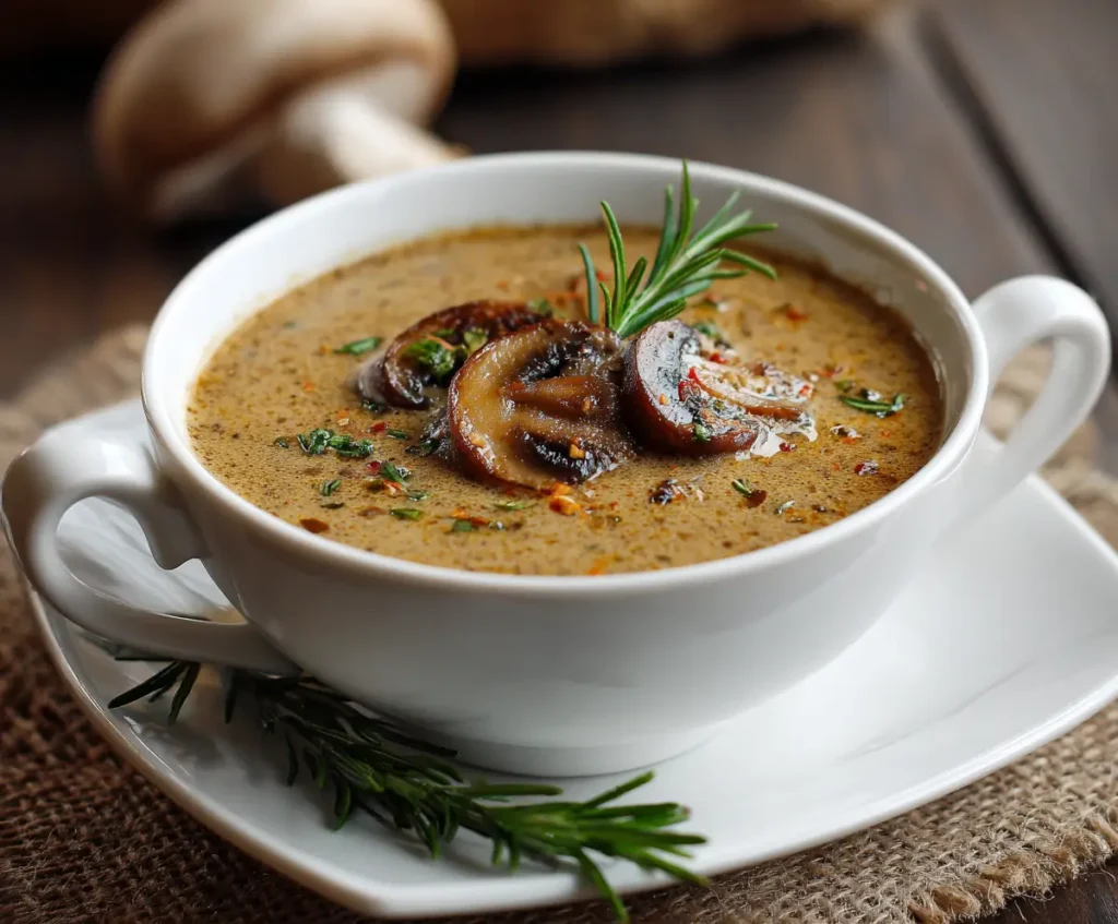 Easy Mushroom Soup Recipe 